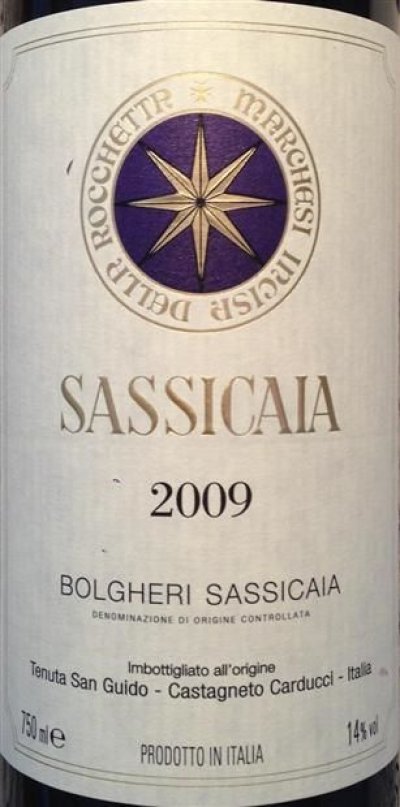 Sassicaia, Tuscany, Bolgheri, Italy, DOC
