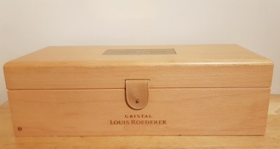 Louis Roederer Cristal Vintage Champagne 2005 in Wooden Presentation Box. Sealed.