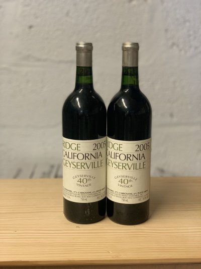 Ridge, Geyserville Zinfandel, California, Napa Valley, United States, AVA