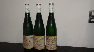 Three Joh Jos Prum, Wehlener Sonnenuhr Riesling Spatlese Mosel, Germany, WS 96 