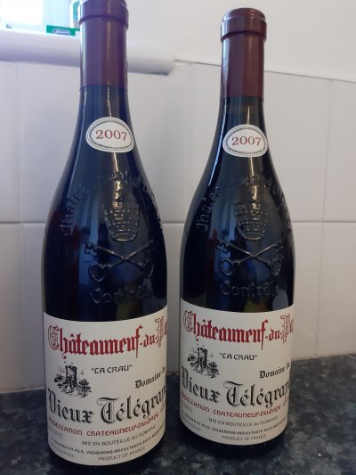 Vieux Telegraphe, La Crau, Rhone, Chateauneuf du Pape 2007, 96 points