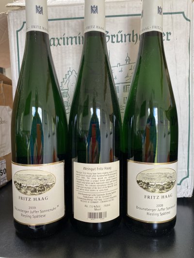Fritz Haag, Brauneberger Juffer Sonnenuhr Riesling Spatlese Auktion, Mosel, Germany, Pradikatswein