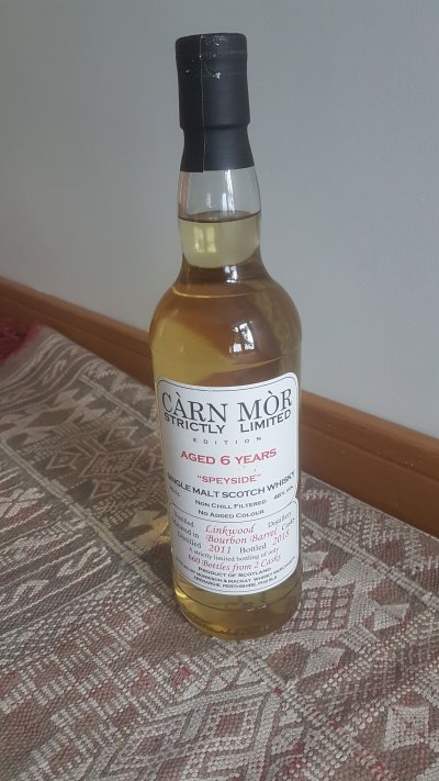 Carn Mor Speyside Linkwood Distillery Bourbon Barrel Scotch Whisky