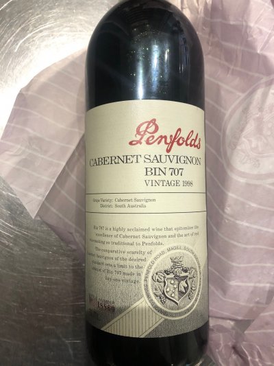Penfolds, Bin 707, South Australia, Coonawarra, Australia