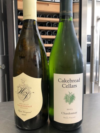 US chardonnays x 2 including cakebread