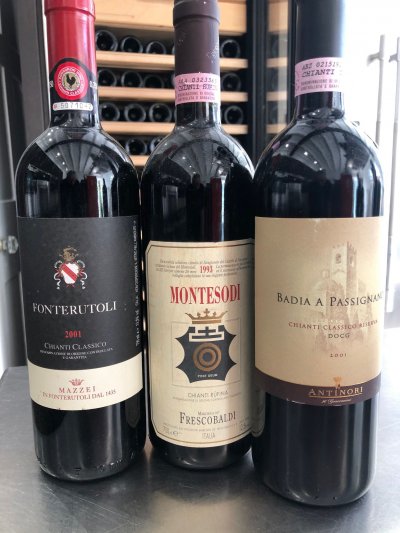 Aged Chianti riserva collection x 3