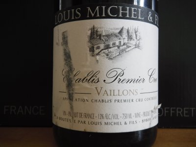 Louis Michel, Chablis Vaillons, Burgundy, Chablis, France, AOC, 1er Cru