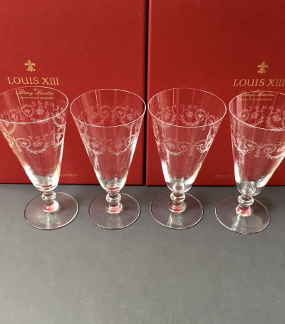 4 Baccarat handmade crystal Champagne flutes - Handmade in France