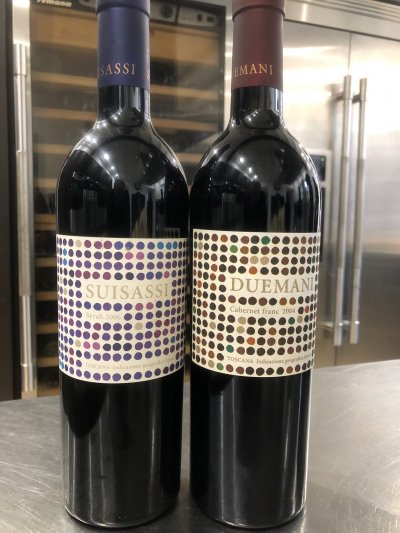 Duemani, Suisassi, 2006 Tuscany, ITALY and Duemani cabernet franc 2004