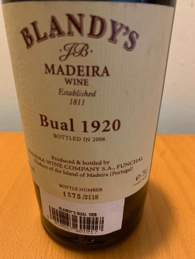 Blandys, Bual, Madeira, Portugal, DOC
