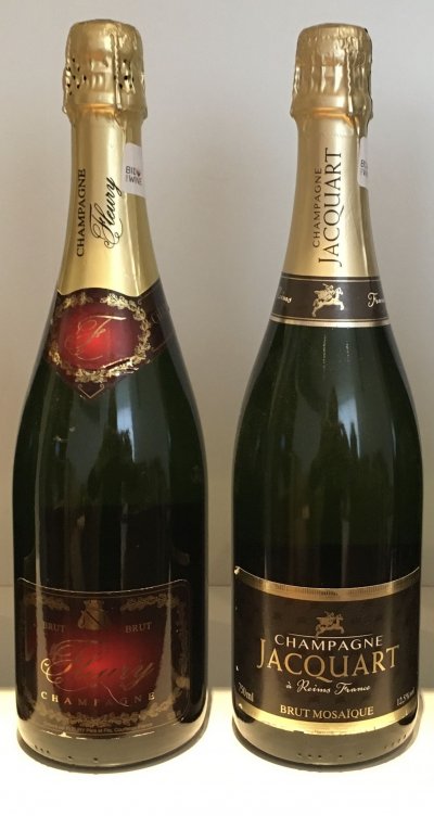 Jacquart, Mosaique Brut, Champagne, & Fleury Pere & Fils Brut, Champagne, France