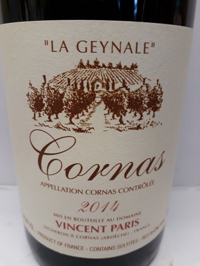CORNAS LA GEYNALE Vincent Paris 2014