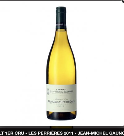 Jean-Michel Gaunoux, Meursault Perrieres Blanc, Burgundy, Meursault, France, AOC, 1er Cru