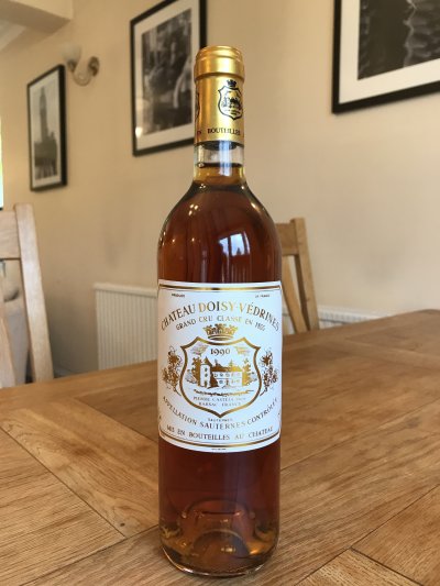 Doisy Vedrines, Bordeaux, Sauternes, France, AOC, 2eme Cru Classe, 1990
