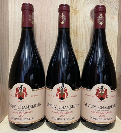 3 by Gevrey Chambertin cuvée de L’Abeille Domaine Ponsot 2005