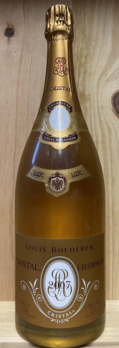 1 MAGNUM Cristal Roederer 2007 & 1 MAGNUM Mumm Rene Lalou 1998