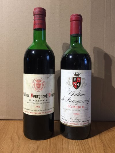 Job Lot: 2 x Pomerol, Chateau Bourgneuf-Vayron 1976 & Chateau de Bourgueneuf 1980