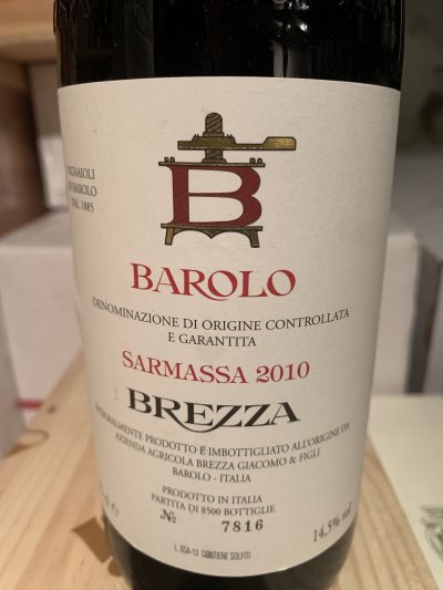Brezza, Barolo Sarmassa, Piedmont, Barolo, Italy, DOCG 2010 - 97 points 