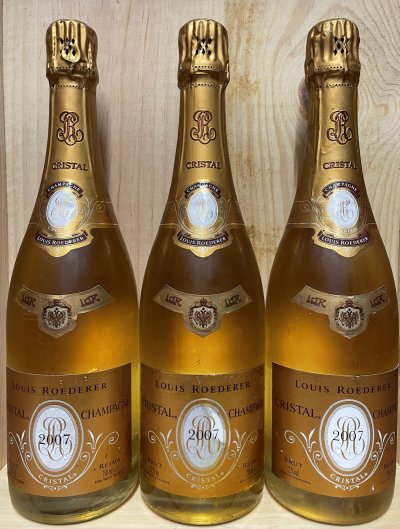 3 bt Cristal Louis Roederer Brut 