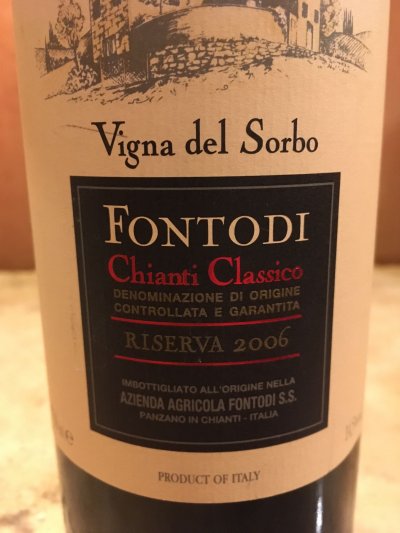 Fontodi, Chianti, Classico Riserva Vigna Del Sorbo