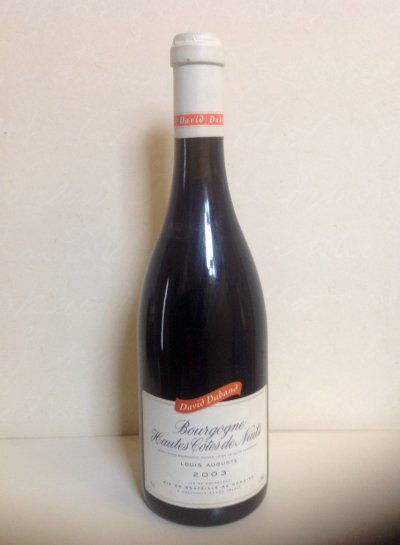 David Duband, Bourgogne, Hautes Cotes de Nuits Louis Auguste
