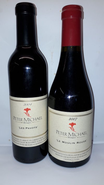 USA Peter Michael Winery halves bottles