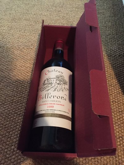 Chateau Bi Perond, Appellation St-Emilion Controlee 1989