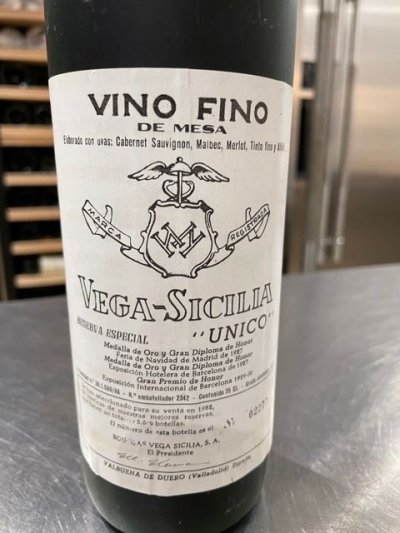 Vega Sicilia, Unico, Ribera del Duero DO