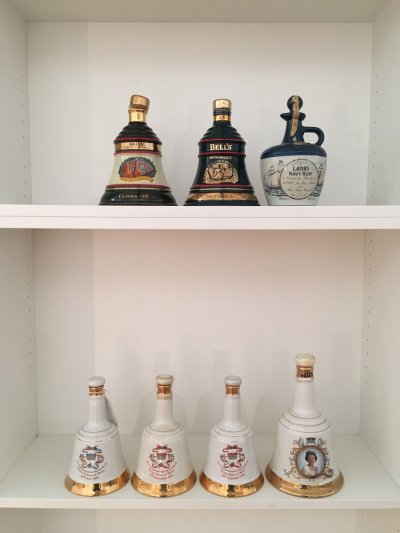 Vintage Commemorative Bell's Scotch Whiskey and Lamb Navy Rum 1982-1994