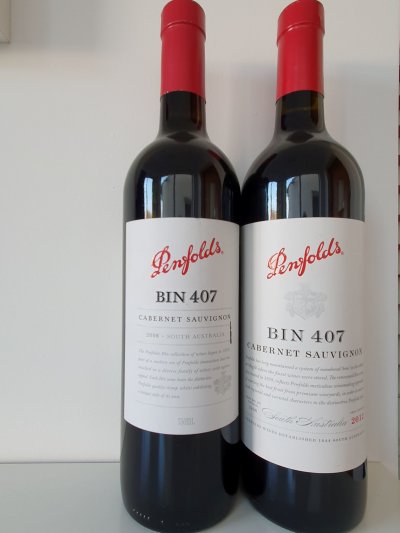 Penfolds 407 Cabernet Sauvignon 2008 & 2012