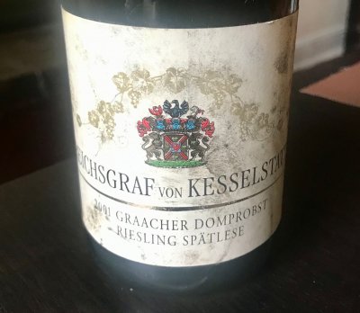 Reichsgraf von Kesselstatt, Graacher Spatlese, Mosel