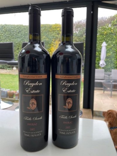 Raydon Estate Tails South Shiraz 2002