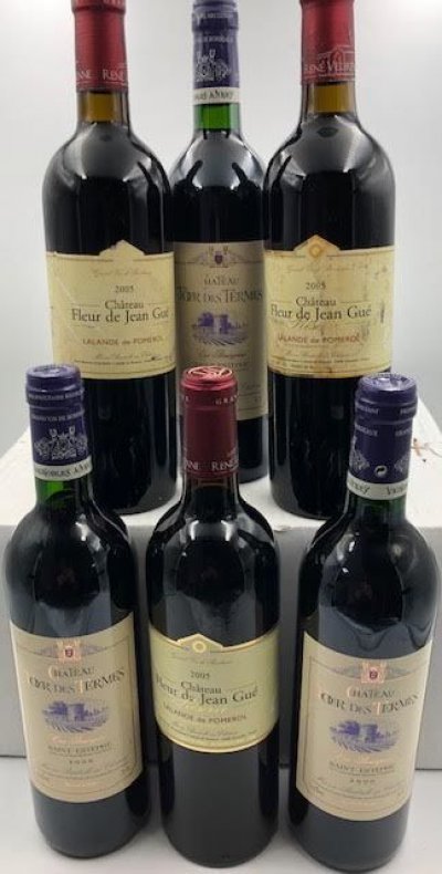 Chateau Fleur de Jean Gue - Reserve - Pomerol  2005 / Chateau Tour des Termes - St. Estephe 2000