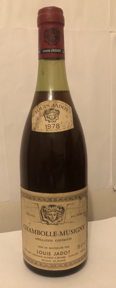 Chambolle musigny Louis jadot 1978