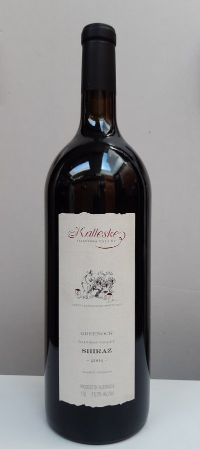 Kalleske, Greenock Shiraz 2004, Magnum, RP 94pts. (Signed by Troy Kalleske)