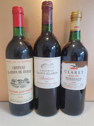 3x fully mature claret