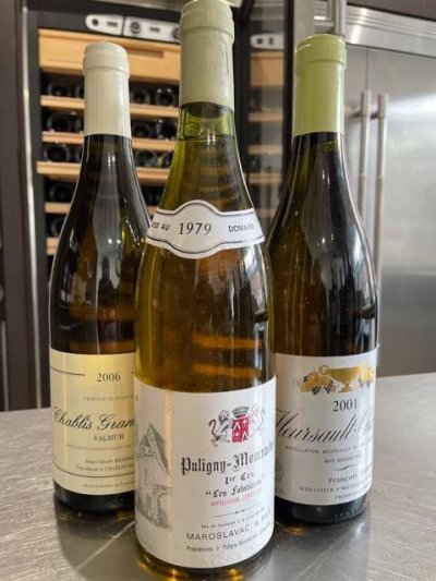 white burgundy selection x 3