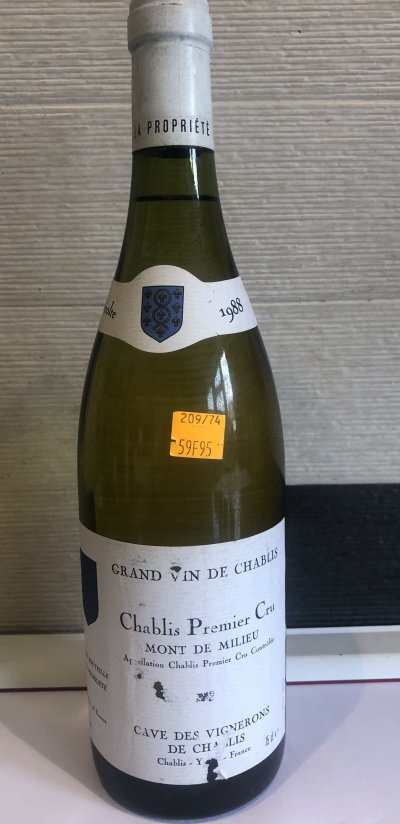 Chablis Premier Cru, Mont de Milieu 
