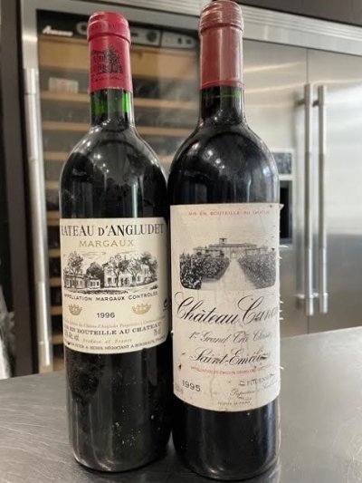 french duo -chateau dangludet and chateau canon 1996