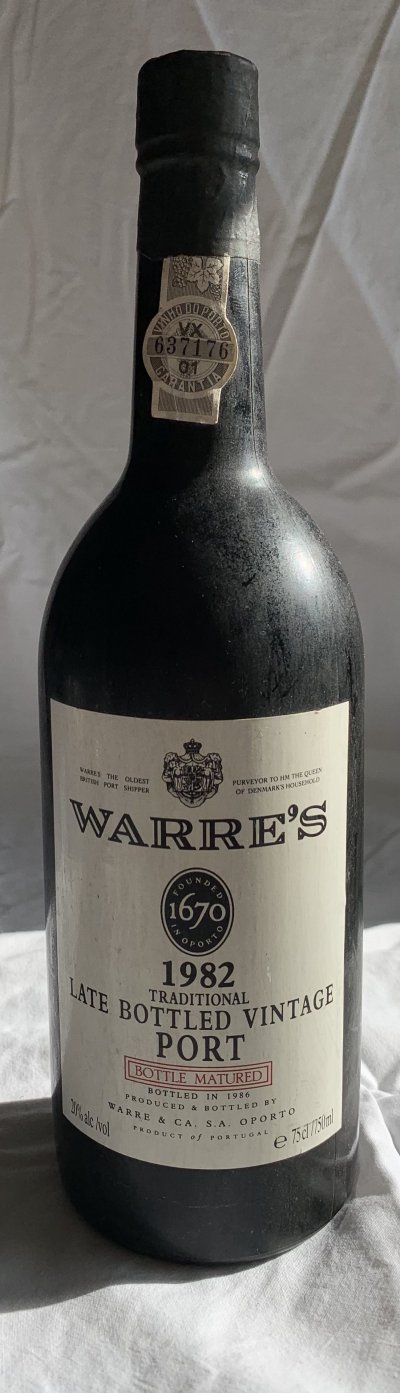Warres 1982 traditional late bottled vintage port