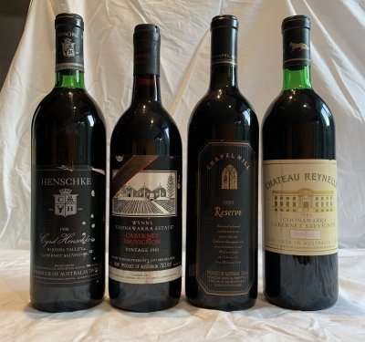 collection of Vintage Australian fine wine x4