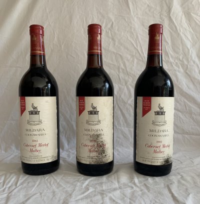 Mildara Coonawarra 1982 X3