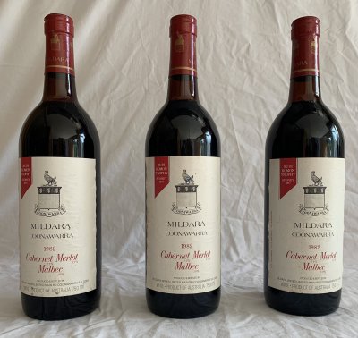 Mildara Coonawarra 1982 X3