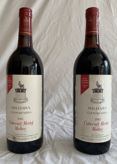 Mildara Coonawarra 1982 X2