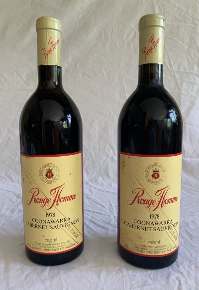Rouge homme Coonawarra Cabernet Sauvignon X2