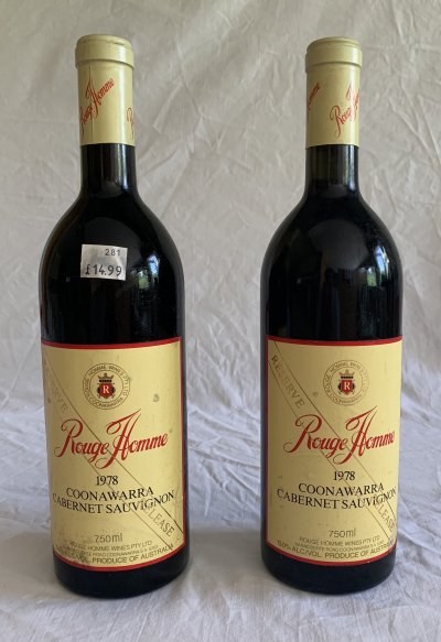 Rouge homme Coonawarra Cabernet Sauvignon X2