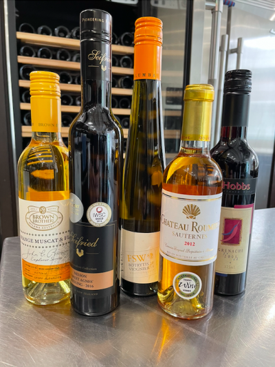 dessert wine selection x 5