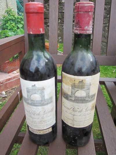  Two Bottles Grand Vin de Leoville Marquis de Las Cases, Saint-Julien 1961 and 1966