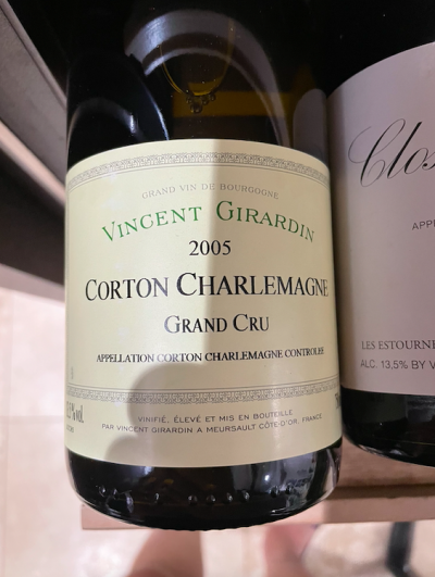 Vincent Girardin, Corton-Charlemagne Grand Cru