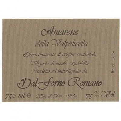 Dal Forno Romano, Amarone della Valpolicella